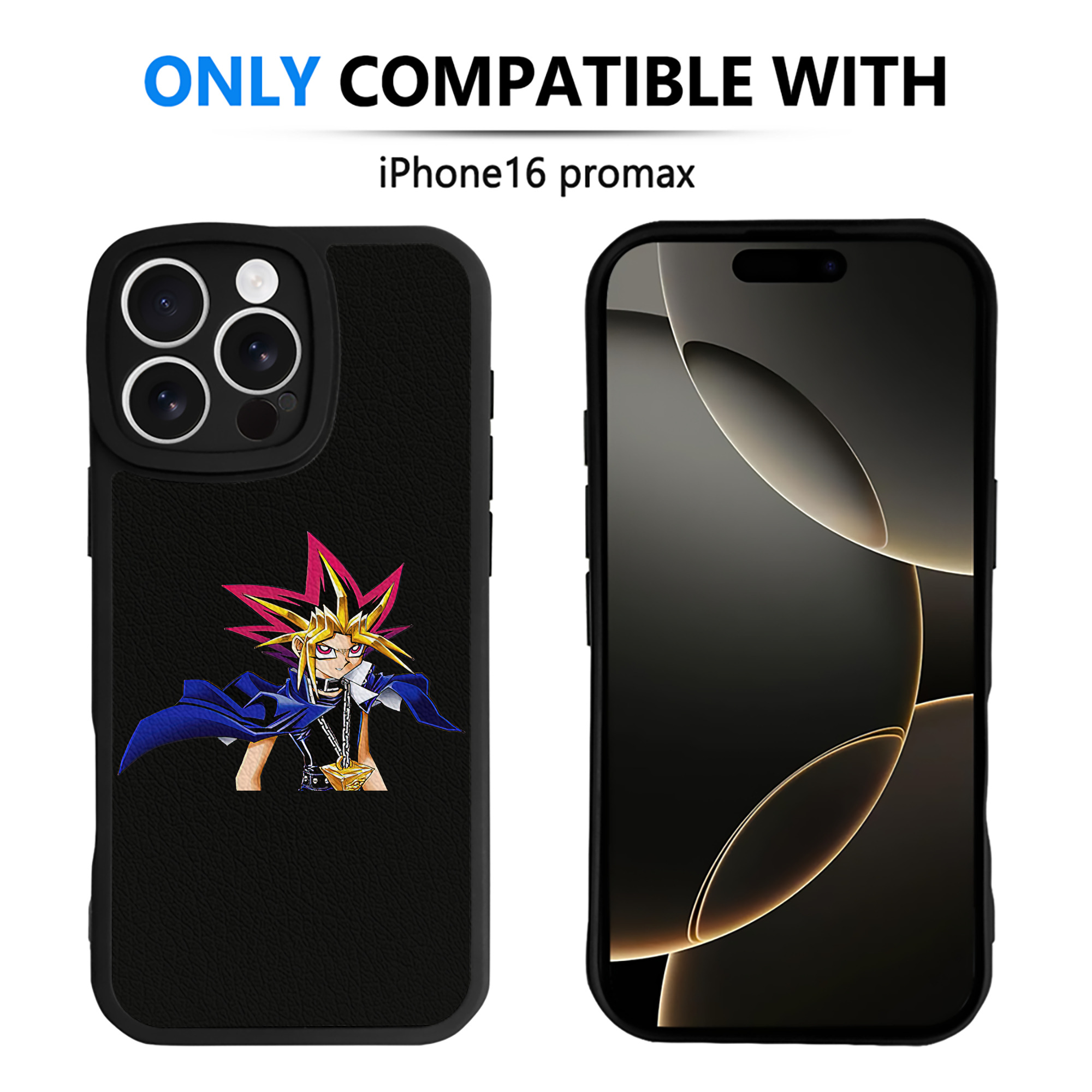 遊☆戯☆王 Yu-Gi-Oh! 【iPhone 16シリーズ対応】シリコンスマホケース（レザー調） 材質：シリコン